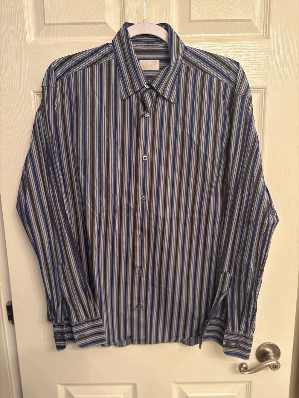 Brioni Striped Button Up Shirt